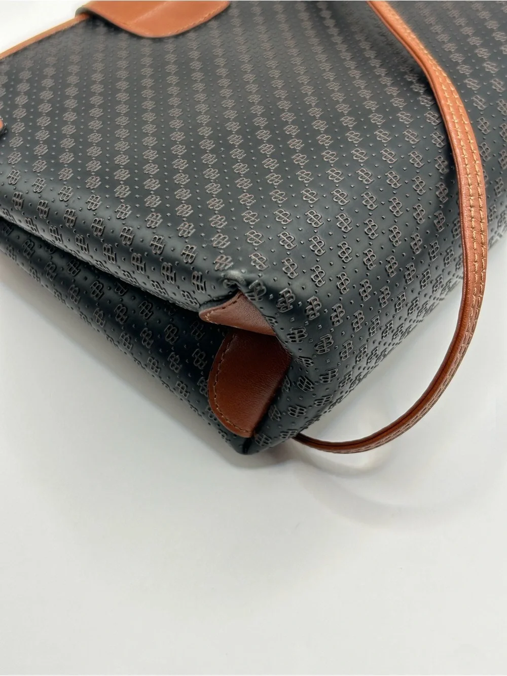Bally Vintage B Embossed Monogram Crossbody Bag
